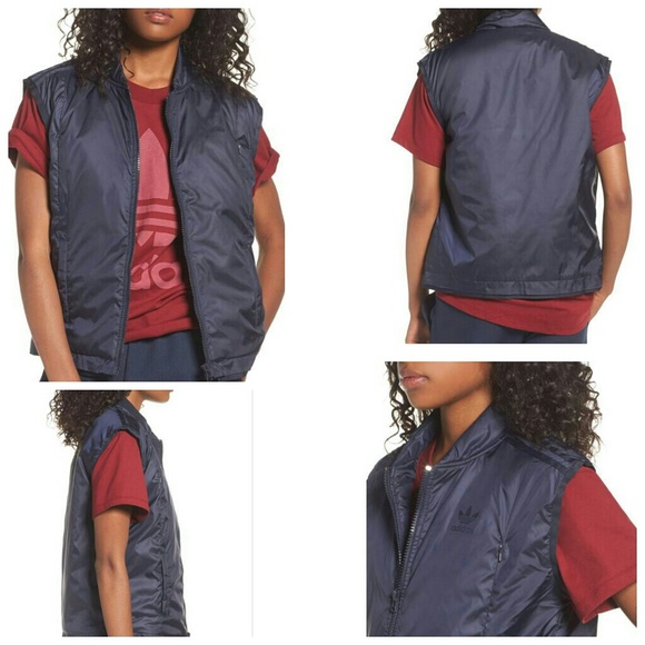 adidas padded vest